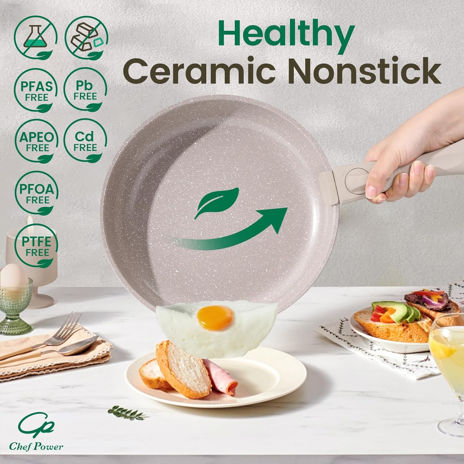 CERAVA™ 19-Piece Detachable Handle Cookware Set